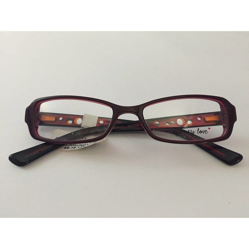 New Sydney Love Eyeglasses Burgundy 49-16-135 Frames